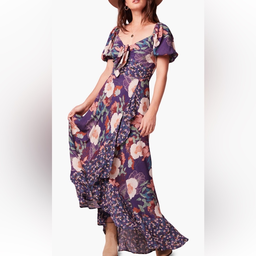 NWOT - Band of the free Livie Floral Print Maxi Dress Sz Small